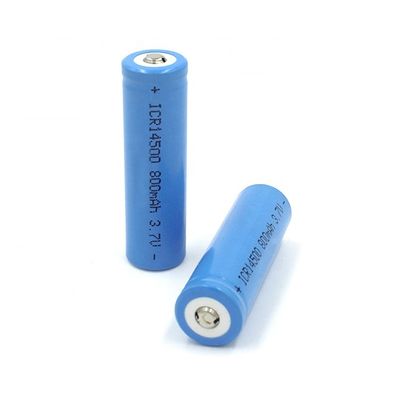 태양 잔디 빛을 위한 750mAh 3.7 Ｖ 14500 Li 이온 재충전이 가능한 리튬 전지셀