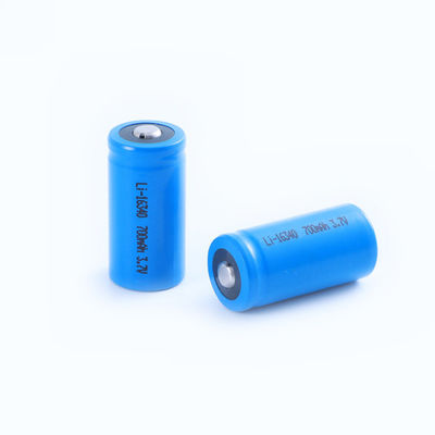 700mAh 3.7V 충전식 ICR16340 리튬 이온 배터리 (손전등 및 휴대용 장치용)