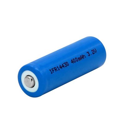 3.2V 400mAh LiFePO4 배터리 2000주기 수명 및 태양광 애플리케이션을 위한 14*43mm 크기