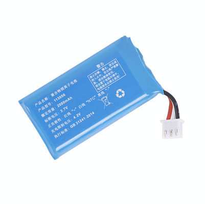 착용할 수 있는 장치를 위한 UL 113056 3.7V 2000mAh 재충전용 Lipo 건전지