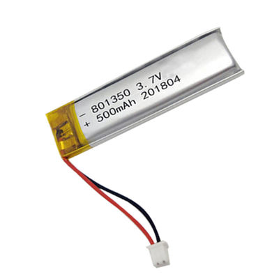 의료 기기를 위한 801350 재충전용 Lipo 건전지 3.7V 500mAh