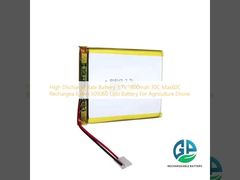 높은 방출 속도 배터리 3.7V 1800mAh 30C Max60C 충전 6.6wh 505060 농업용 리포 배터리 드론