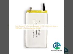 고 용량 3.7V 재충전 가능한 3C 5C 리 폴리머 배터리 3000mAh 3.7V 리포 배터리 605085