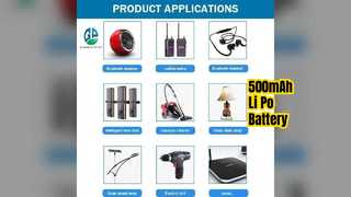 3.7V 500mAh 리튬 폴리머 배터리 KC CE