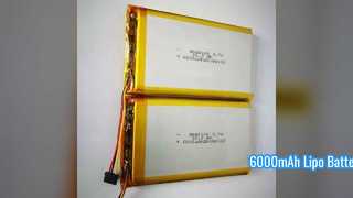 6000mAh Lipo 배터리 3.7V 오래 지속되는 전력