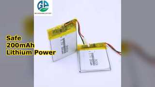 200mAh 리튬 배터리: 장치에 안전하게 전원을 공급하세요